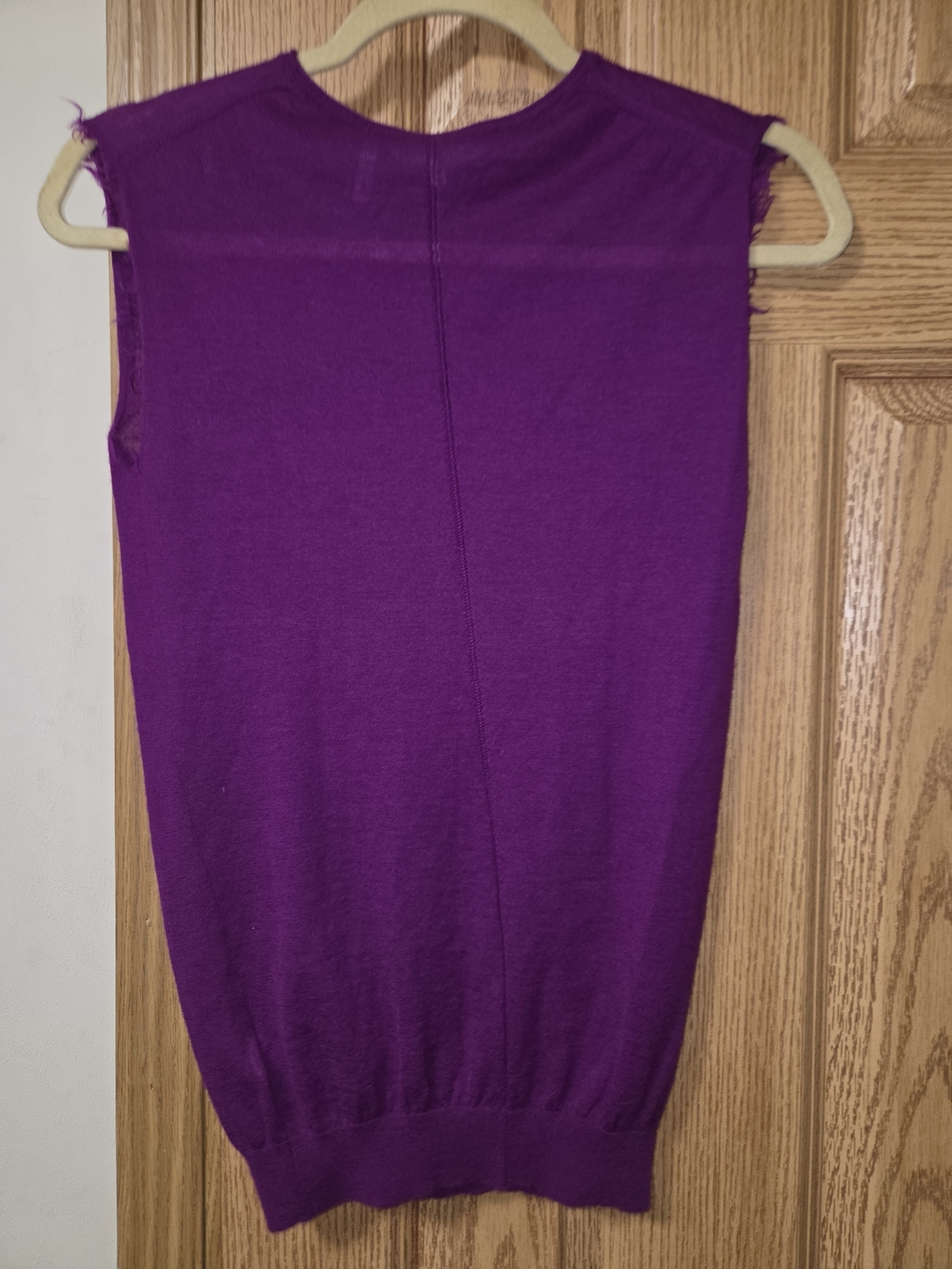 Helmut Lang Deep Purple Knit Shell Top Size XS - Picture 4 of 12